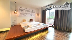 Mini Suite Room | โต๊ะทำงาน, ผ้าม่านกันแสง, Wi-Fi ฟรี, ผ้าปูที่นอน