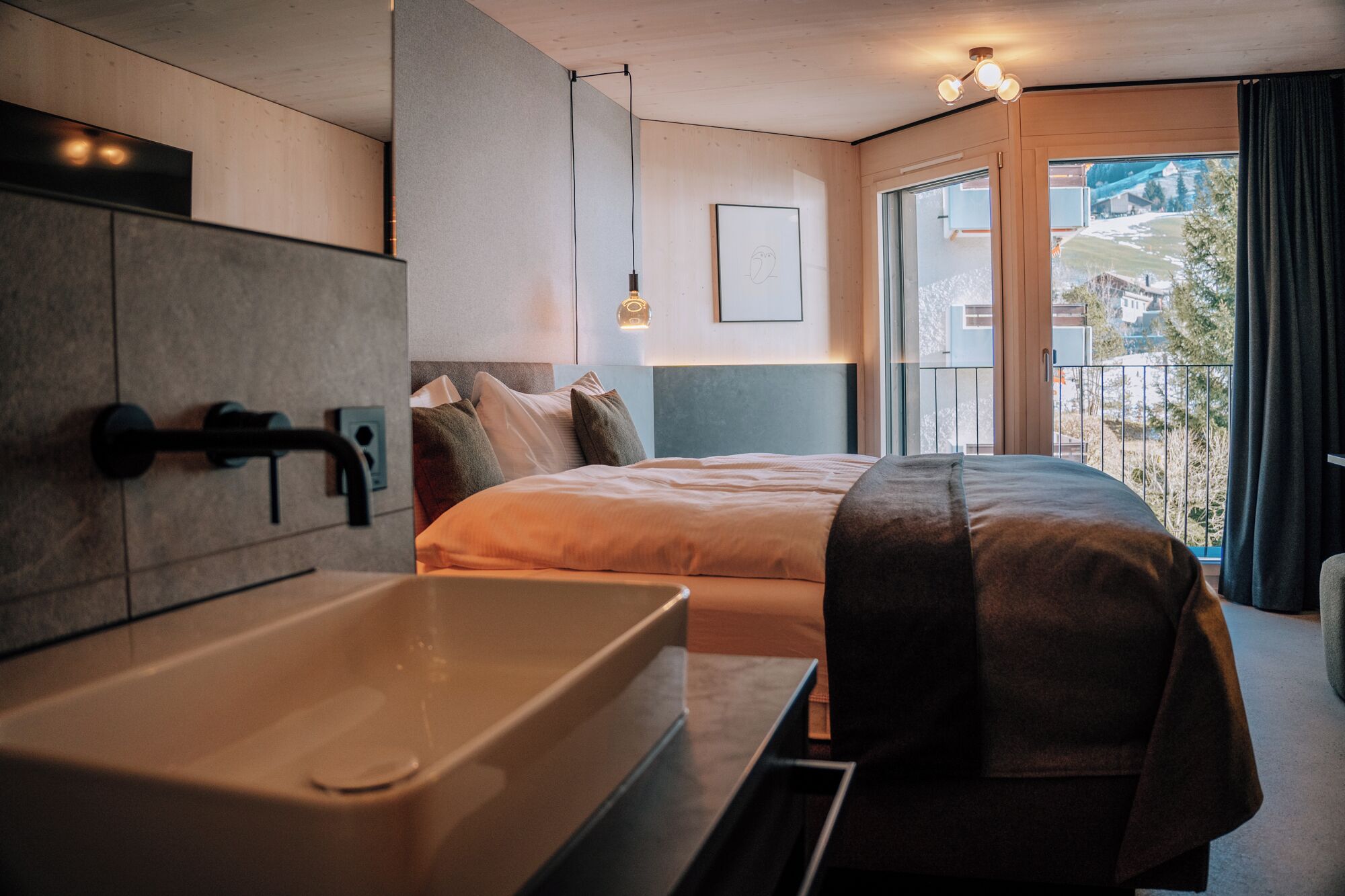 Habitación, 1 cama King size | Ropa de cama hipoalergénica, edredón y camas con pillow-top 