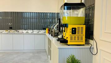 Free daily buffet breakfast