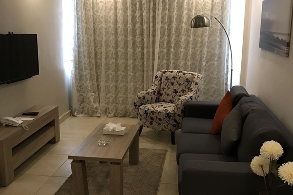 Apartment, 1 Bedroom | Living room | 32-inch LCD TV with satellite channels, TV, fireplace
