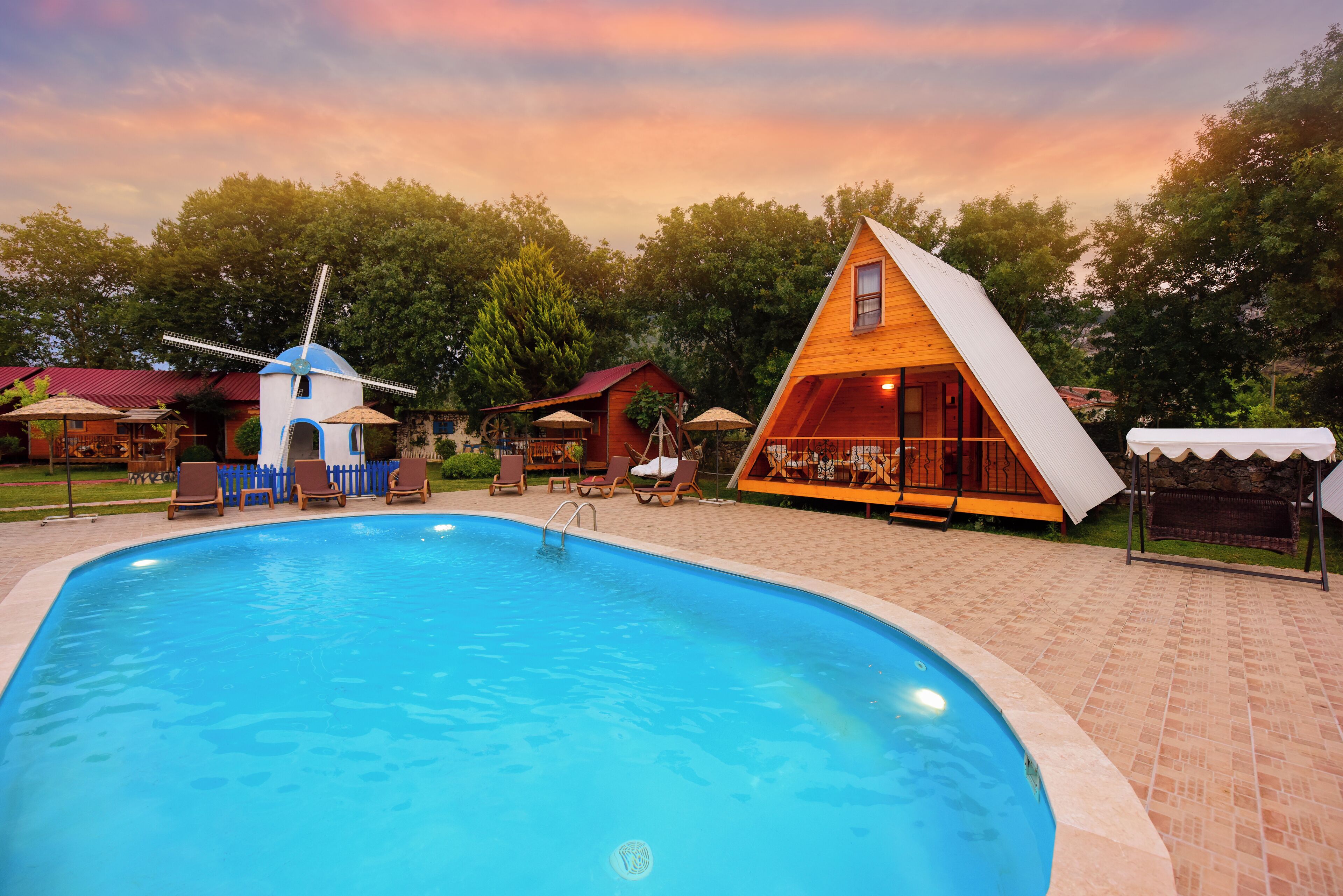 Seasonal outdoor pool