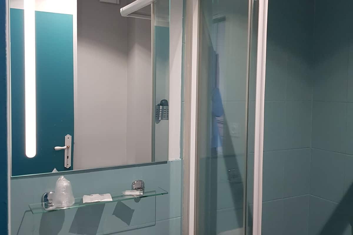 free toiletries, hair dryer, towels