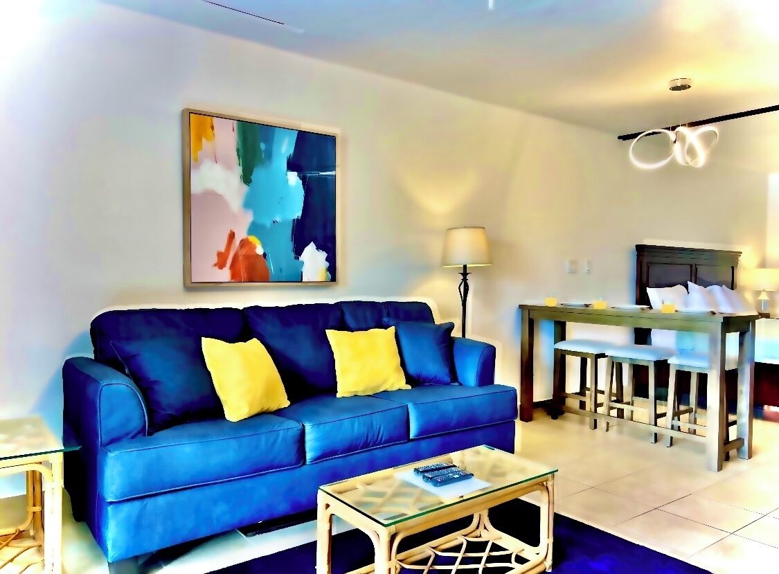 studio suite, 1 king bed with sofa bed | premium bedding, down duvets, in-room safe, laptop workspace