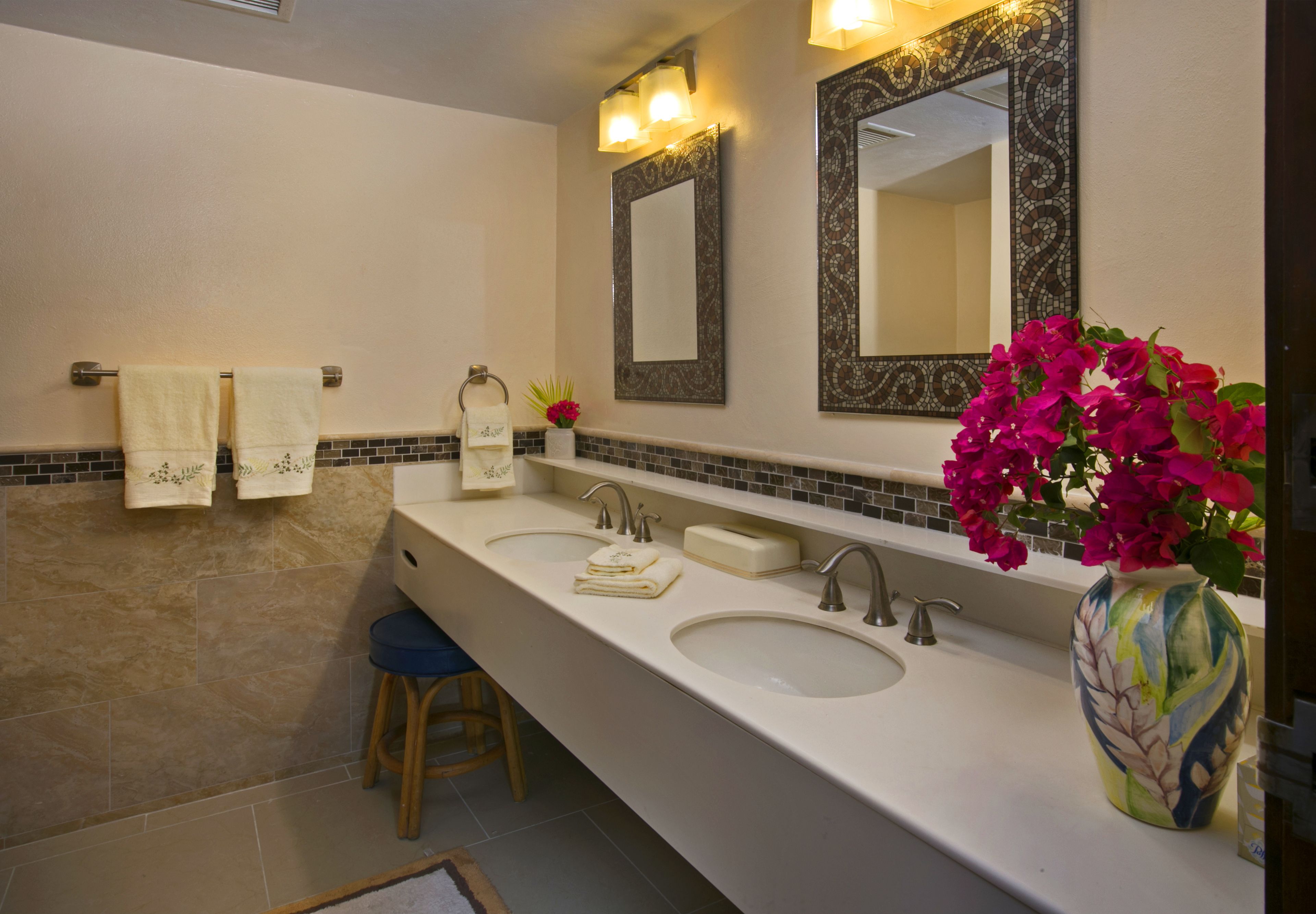 luxury apartment, 1 king bed with sofa bed, balcony, oceanfront d-208 | bathroom sink