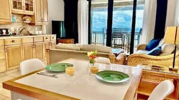 Luxury Apartment | Living area | Flat-screen TV, DVD player