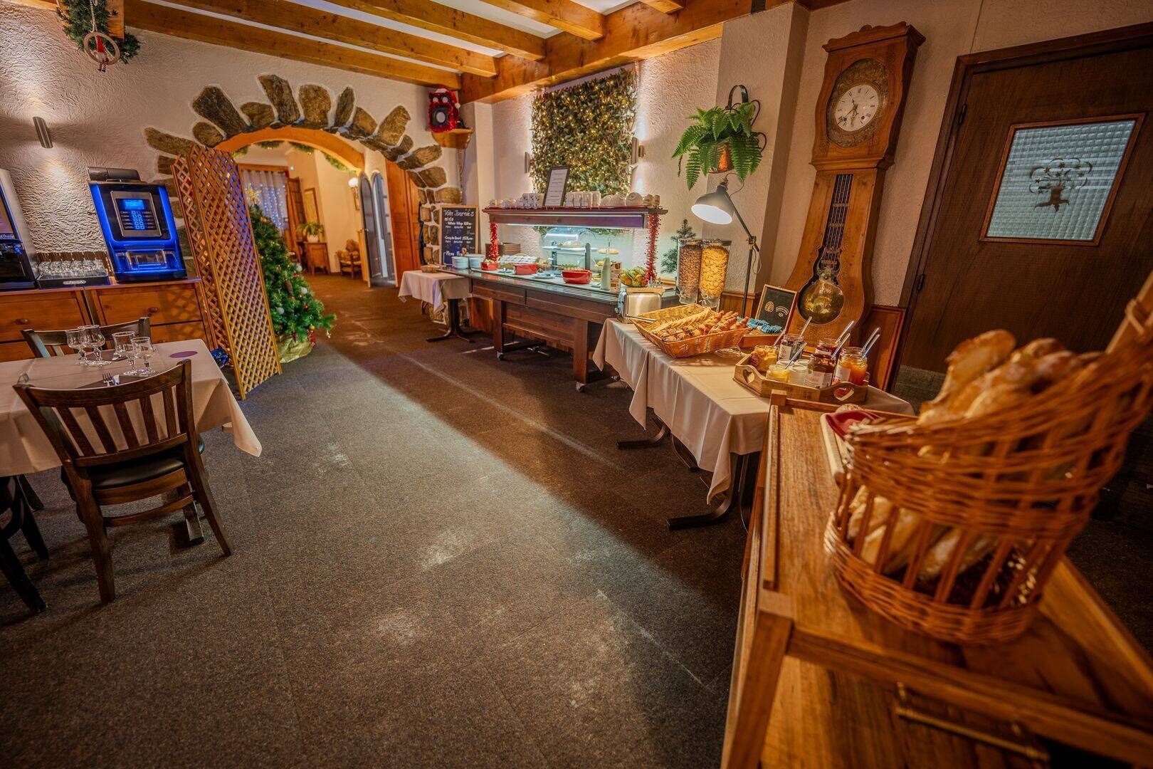 daily buffet breakfast (eur 12 per person)