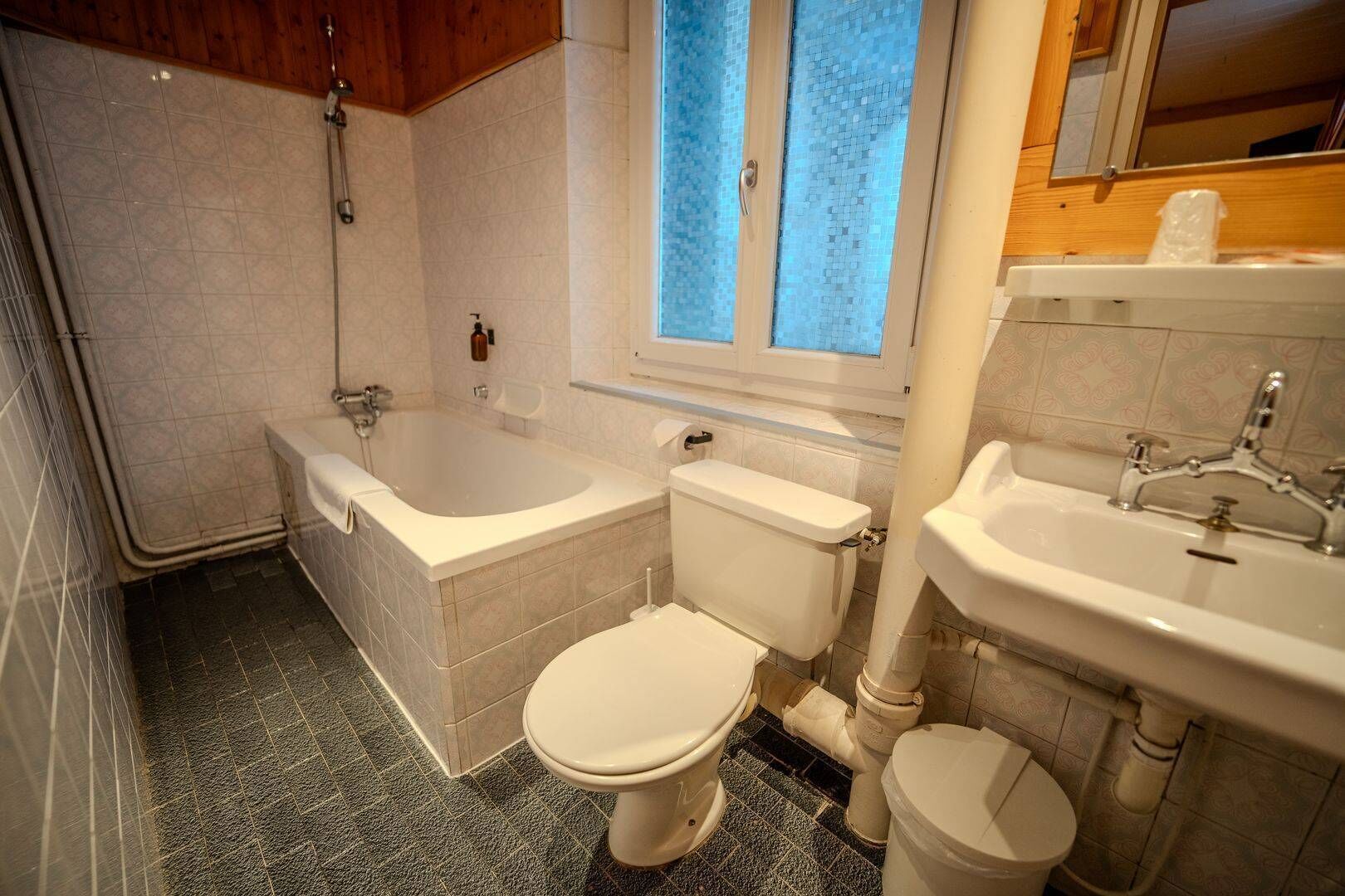 deluxe double room | bathroom | shower, free toiletries, hair dryer, towels