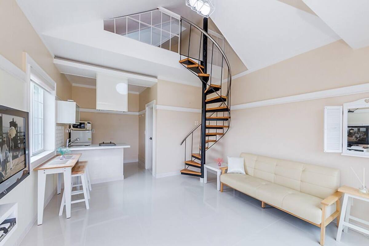 B-1 (Family Duplex) | Living area | Flat-screen TV