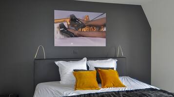 Exclusive Penthouse, 1 King Bed with Sofa bed, City View | 2 bedrooms, premium bedding, down comforters, pillowtop beds