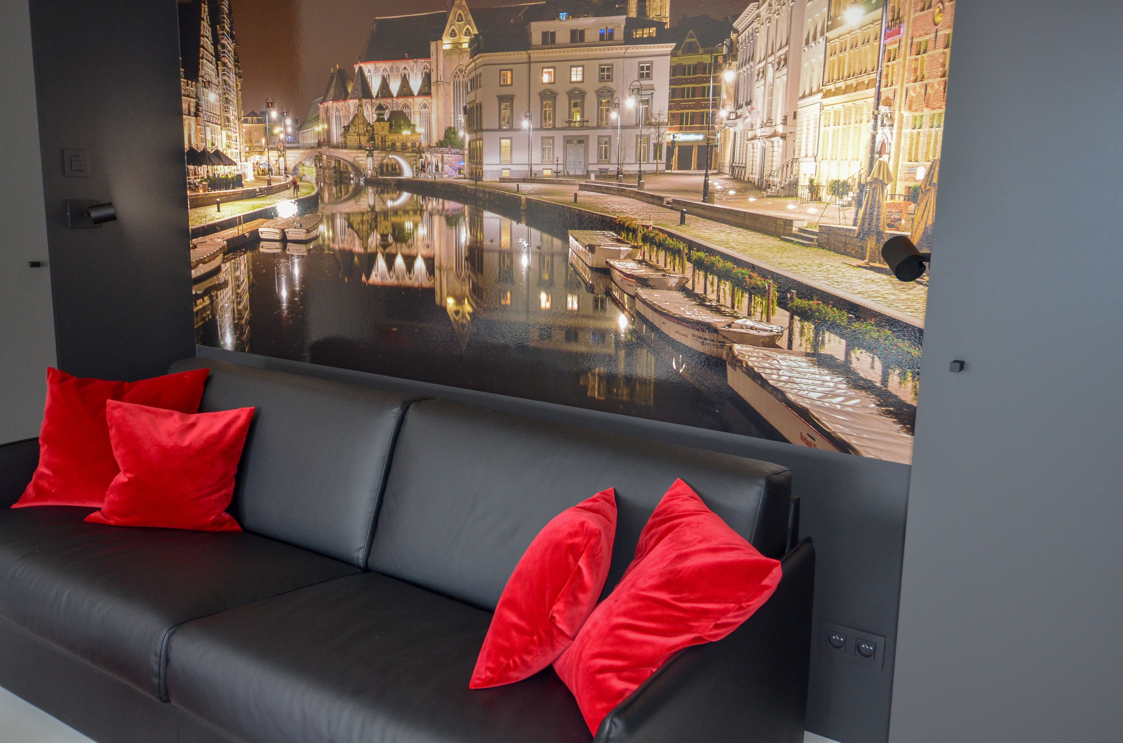 Exclusive Penthouse, 1 King Bed with Sofa bed, City View | Living area | Flat-screen TV