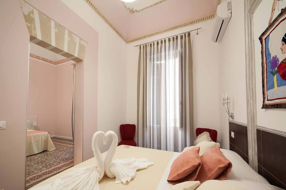 Premium bedding, desk, soundproofing, iron/ironing board