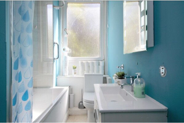 Free toiletries, hair dryer, towels