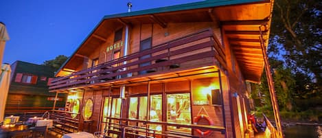 Front of property – evening/night