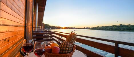 Uitzicht vanuit accommodatie