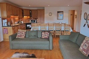 Living room - Appartement Esserts B40 (Val d'Illiez)