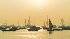 Un port de plaisance où plusieurs voiliers sont amarrés au quai.