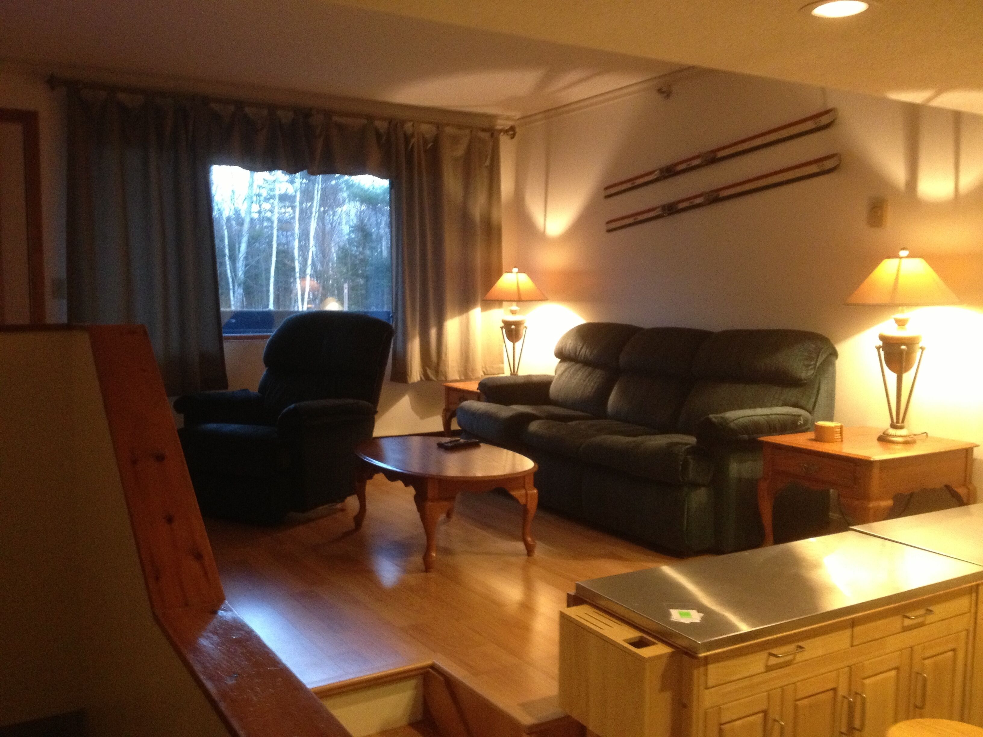 Sunday River on mountain ski in/out with outdoor pool and hot tub