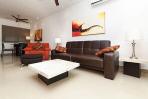 Condo, City View | Living room | Flat-screen TV - Studio one 303 by CocoBR (Playa del Carmen)