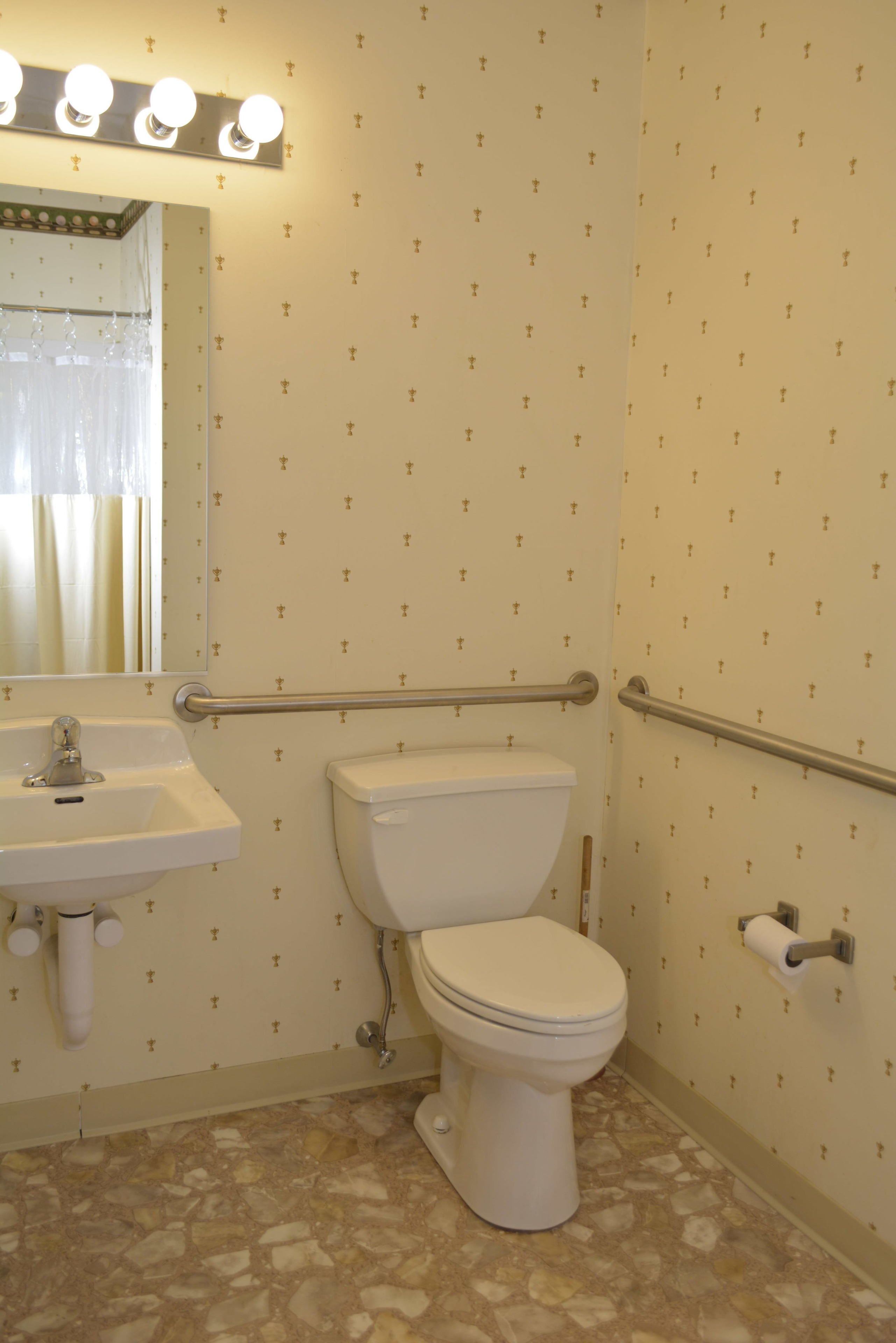 standard room, 2 double beds, accessible | bathroom | combined shower/bathtub, hair dryer, towels