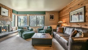 Condo, Multiple Beds, Courtyard View (Mall 1413) | Living room | Flat-screen TV, fireplace, DVD player - Mall 1413 by SummitCove Vacation Lodging (Keystone)