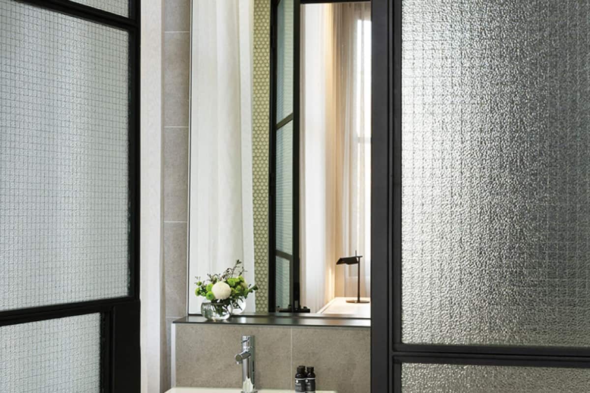 shower, designer toiletries, hair dryer, bathrobes