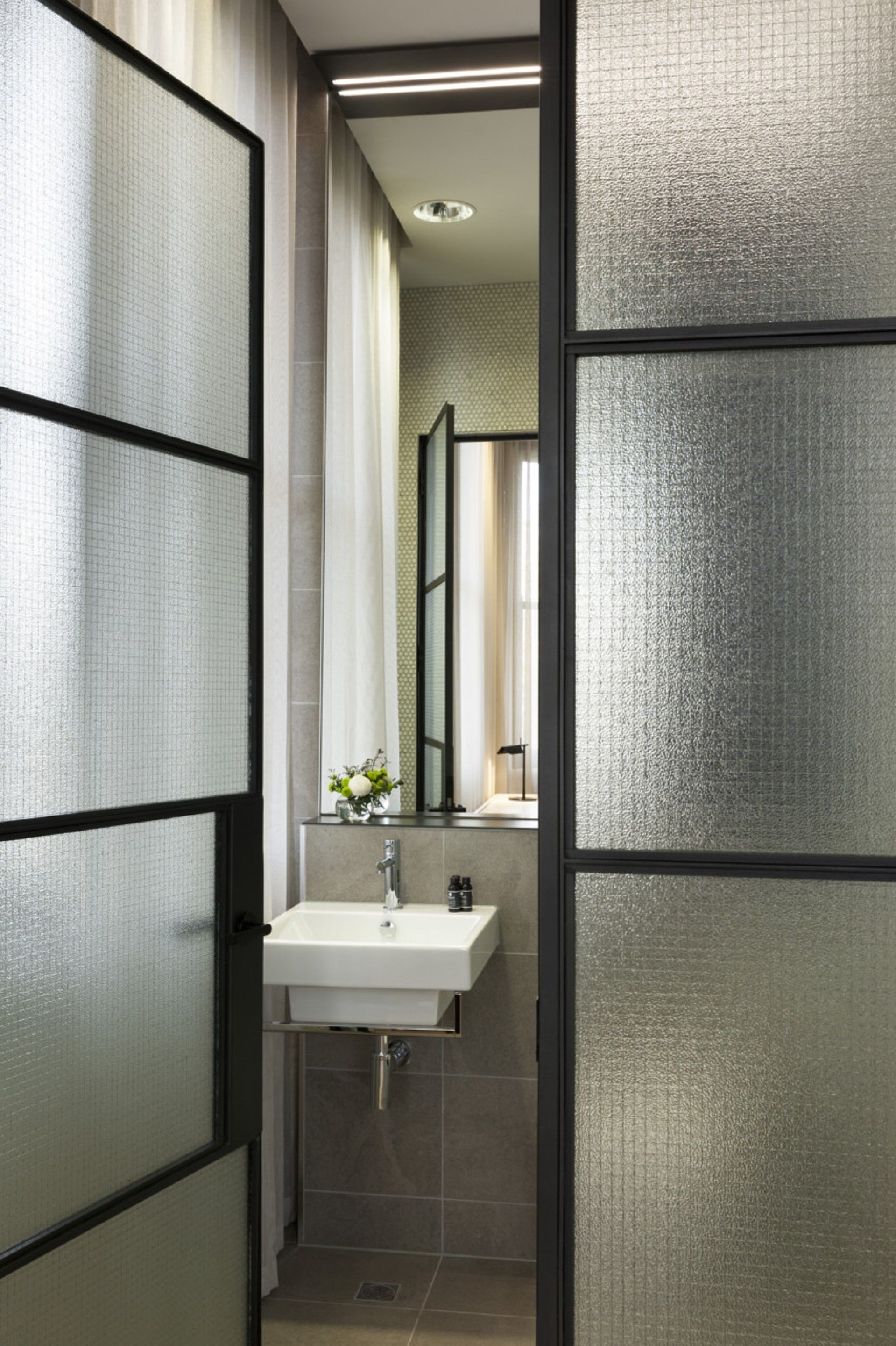 shower, designer toiletries, hair dryer, bathrobes