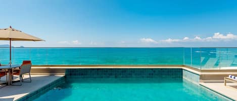 Chambre, 2 lits une place (No Sofa Bed) | Piscine
