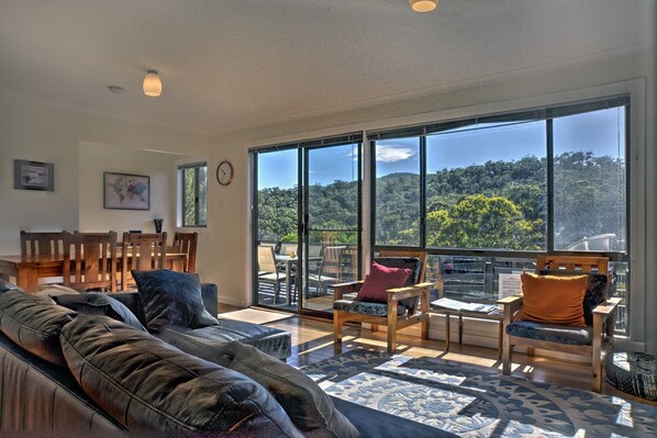 Uitzicht vanuit accommodatie