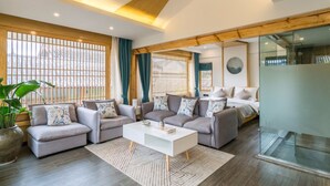 Premier-Suite, Gartenblick | Wohnzimmer