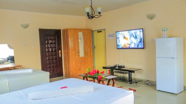 42-inch plasma TV with satellite channels, TV, first-run movies - KM Executive Lodge (Livingstone)