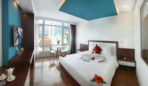Deluxe-Doppelzimmer | Minibar, Schreibtisch, kostenloses WLAN, Bettwäsche