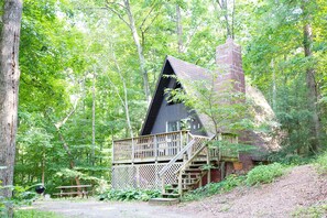 Standard Cottage, Private Bathroom, Lake View (A-Frame Pawpaw Cottage) | Exterior - Montfair Resort Farm (Crozet)