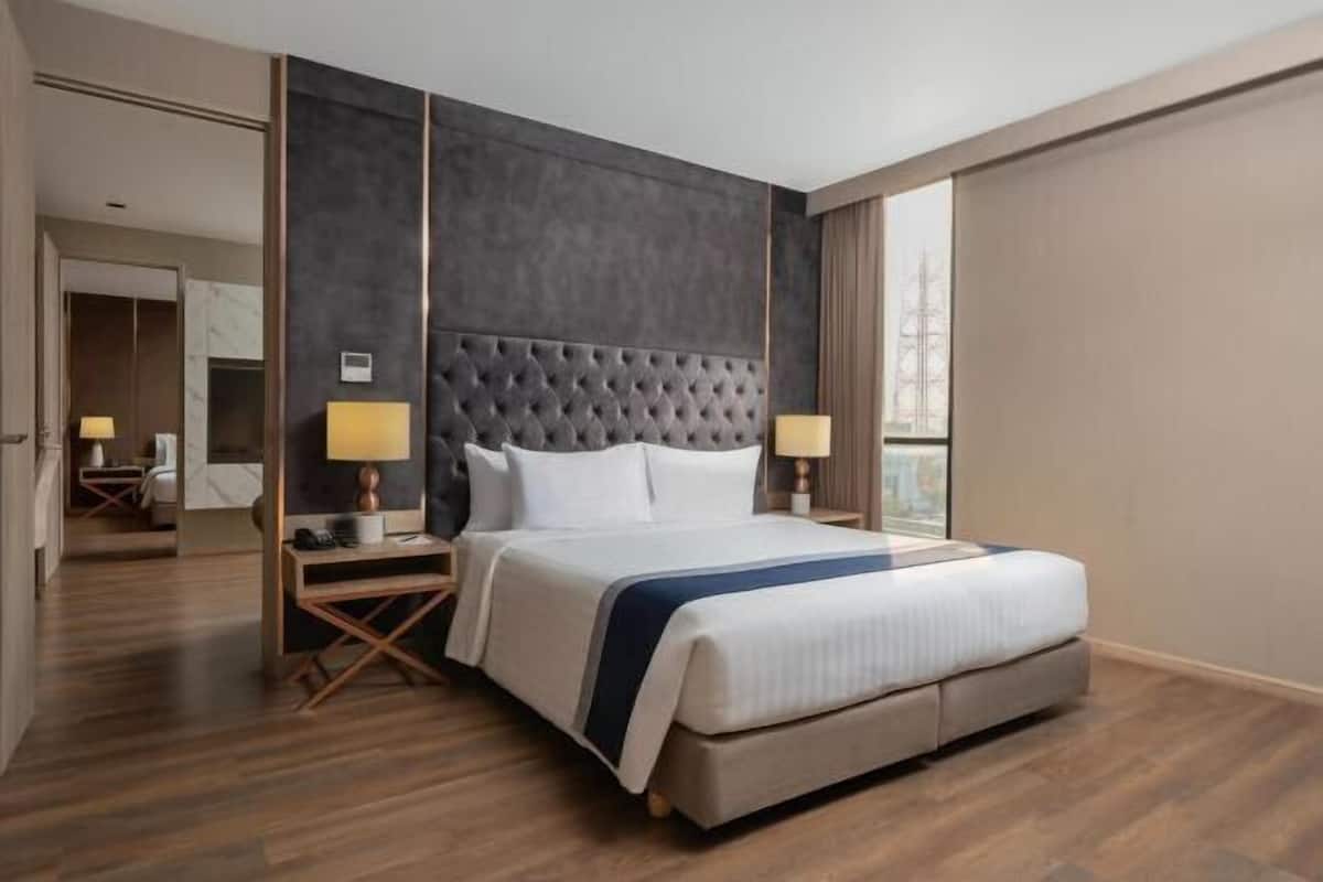 1 Schlafzimmer, Zimmersafe, Schreibtisch, Verdunkelungsvorhänge