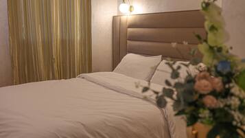 Doppelzimmer | Individuell dekoriert, individuell eingerichtet, Verdunkelungsvorhänge