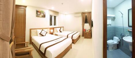 Quadruple Room, City View | Minibar, desk, soundproofing, free WiFi