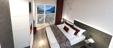 Superior Double Room, Lake View | In-room safe, desk, blackout curtains, free WiFi