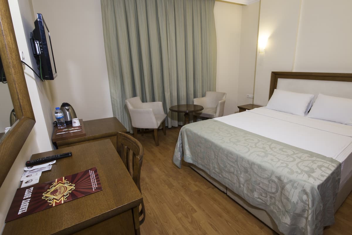 Minibar, desk, laptop workspace, free WiFi