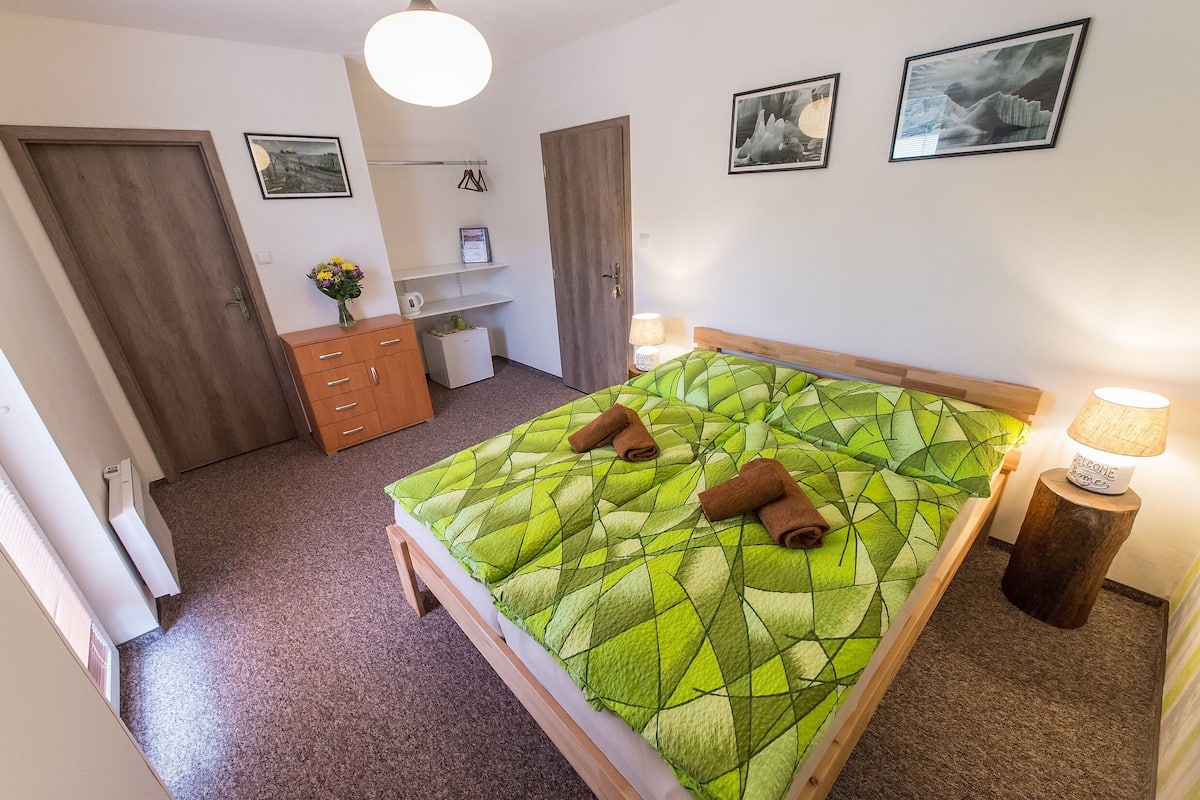 Chambre Double, 1 chambre, vue jardin