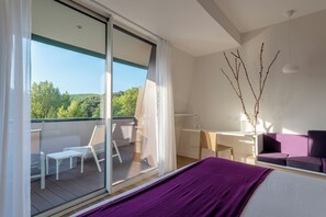 Suite – junior | 1 soverom, sengetøy av topp kvalitet, minibar og safe på rommet