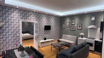 Apartment, 1 Bedroom, Private Bathroom | Down comforters, individually furnished, laptop workspace