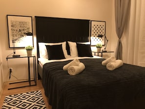 Classic-Apartment (Mala Kawka) | 1 Schlafzimmer, hochwertige Bettwaren, Zimmersafe, Bügeleisen/Bügelbrett