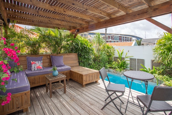 Deluxe Monumental top floor two bedroom apartment with private pool and terrace | Terrace/patio