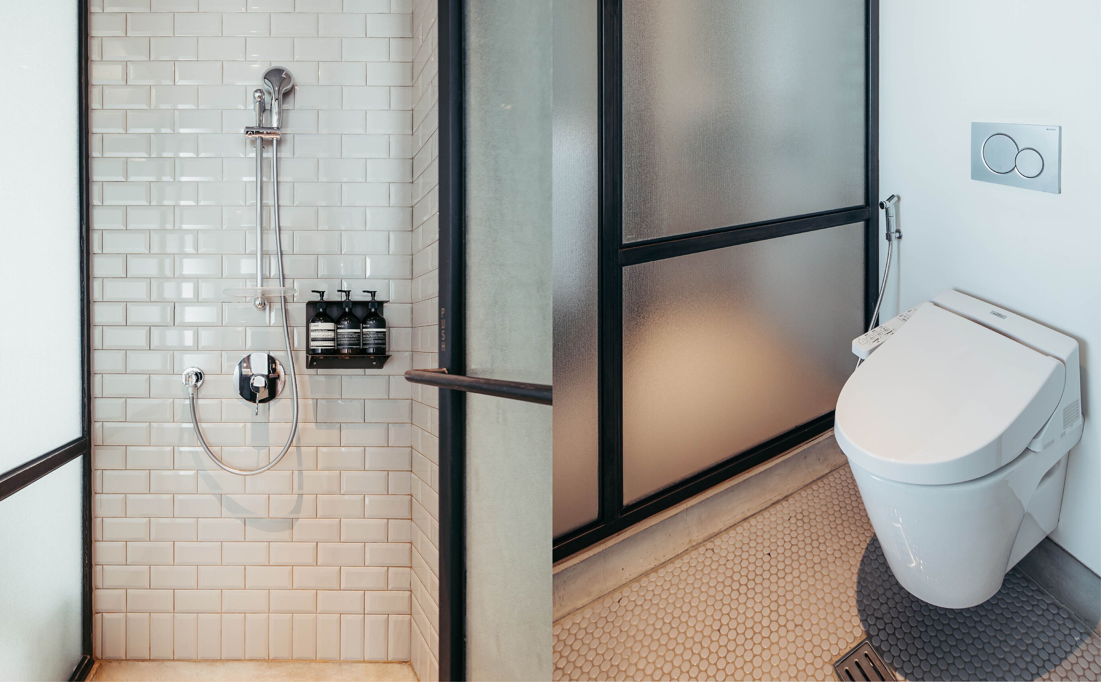 hair dryer, slippers, towels