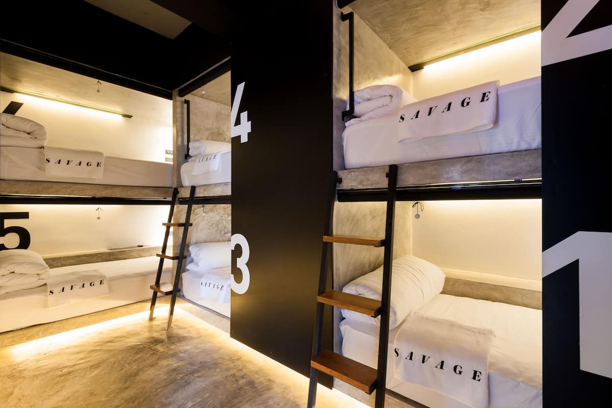 6-Bed Mixed Dormitory | Zimmersafe, kostenloses WLAN