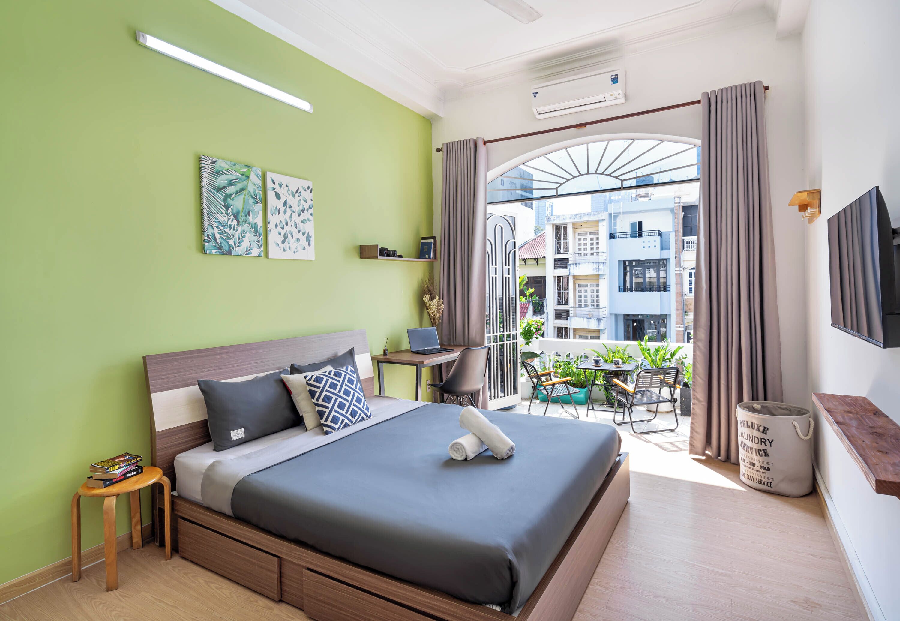 Studio – classic, balkong | Skrivebord, blendingsgardiner, strykejern/-brett og wi-fi (inkludert)