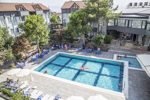 2 indoor pools, outdoor pool, pool umbrellas, sun loungers