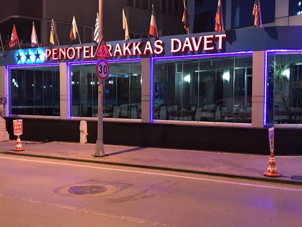 Front of property – evening/night