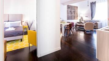 Apartamento família, 2 quartos | 1 quarto, ferros/tábuas de passar roupa, berços (sobretaxa)