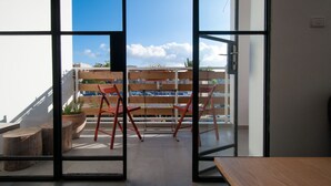 Blick vom Balkon