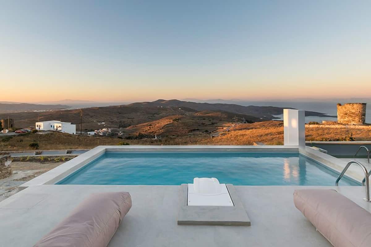 Executive Villa, 3 Bedrooms, Private Pool, Partial Sea View | Terrace/patio